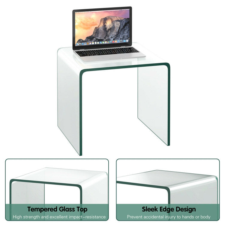 Transparent Waterfall End Table