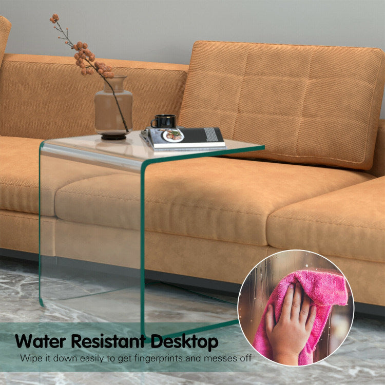 Transparent Waterfall End Table