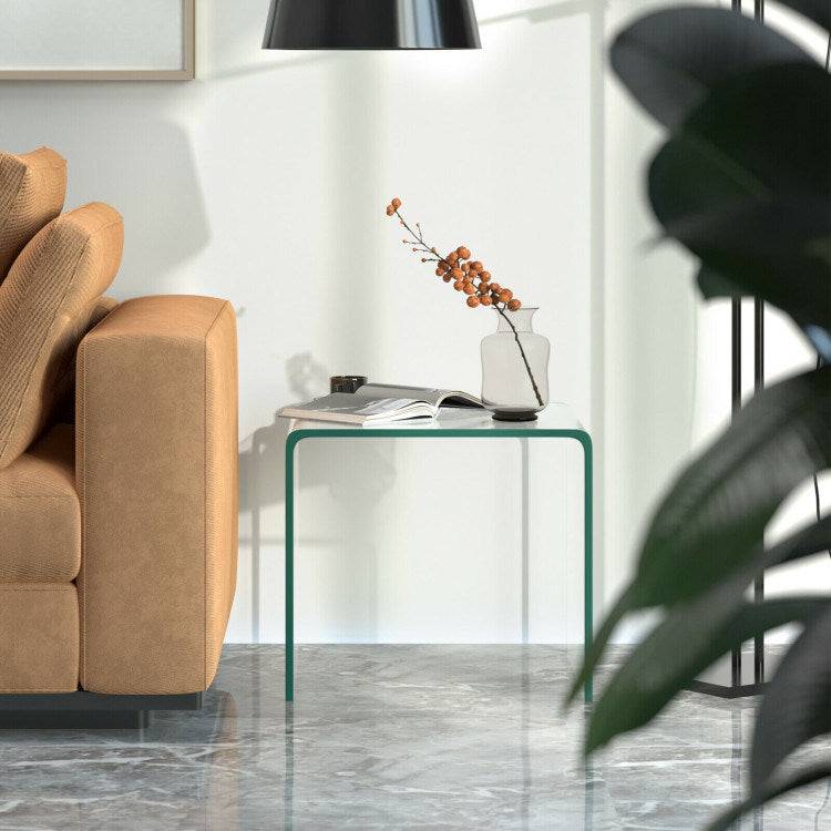 Transparent Waterfall End Table
