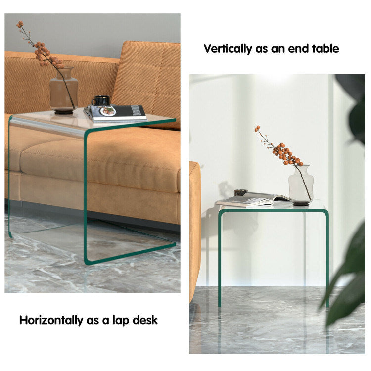 Transparent Waterfall End Table