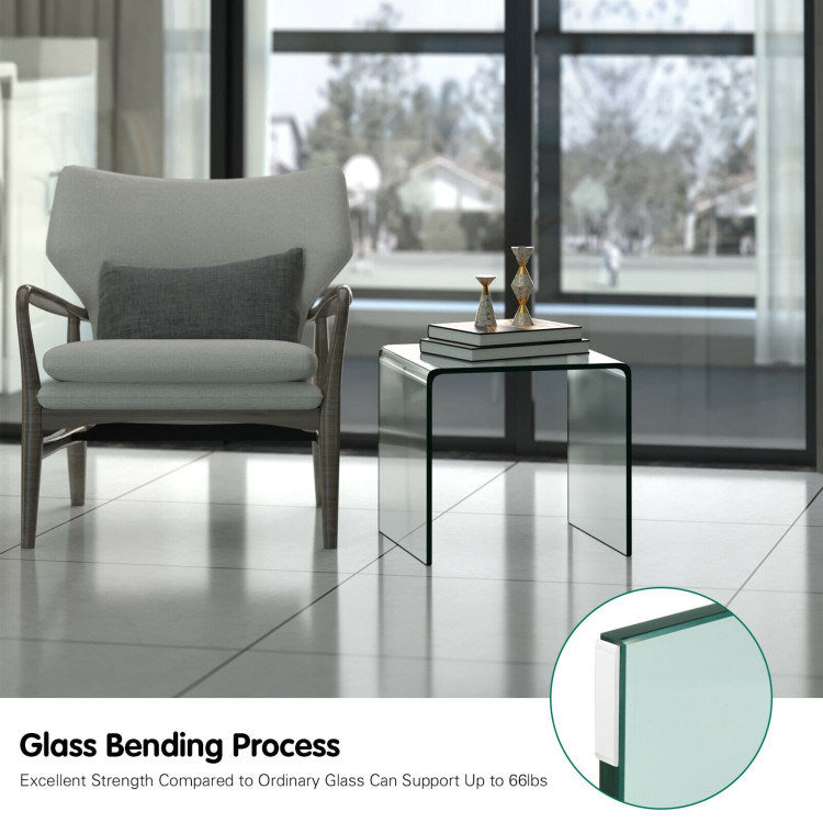 Transparent Waterfall End Table