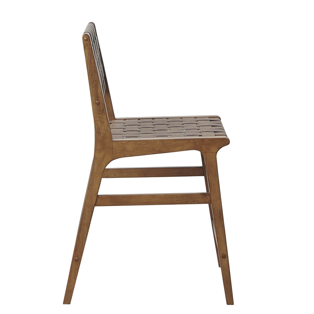 Oslo Faux Leather Woven Counter Stool 24"h - As Pic
