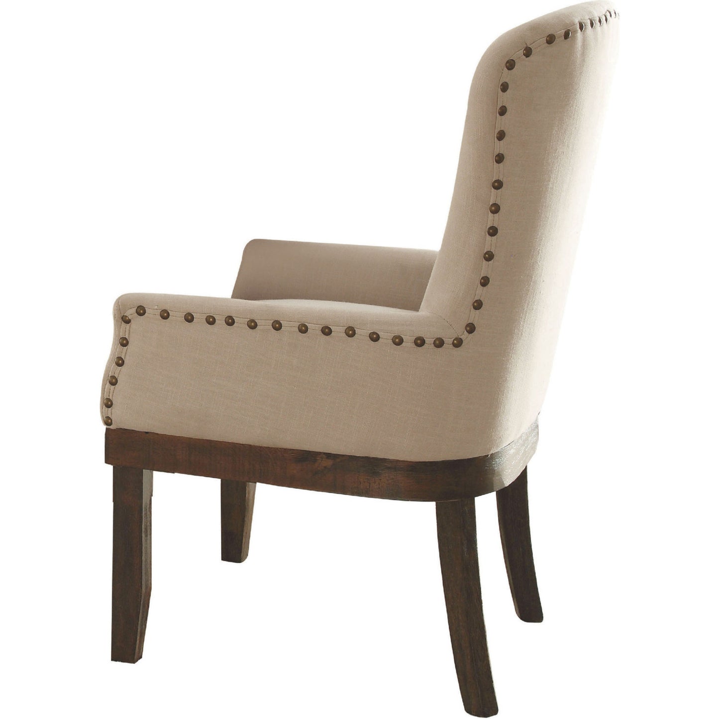 Acme Landon Arm Chair In Linen