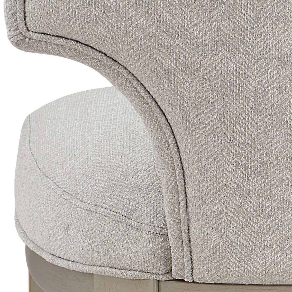 Ivory And Champagne Side Chair With Padded Seat (set Of 2)