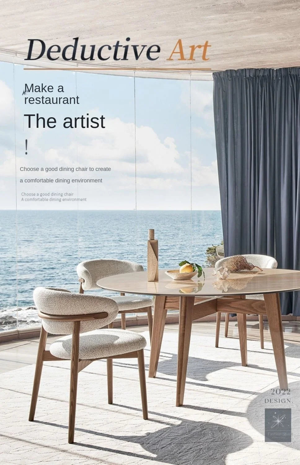 Modern Nordic Solid Wood Dining Chair