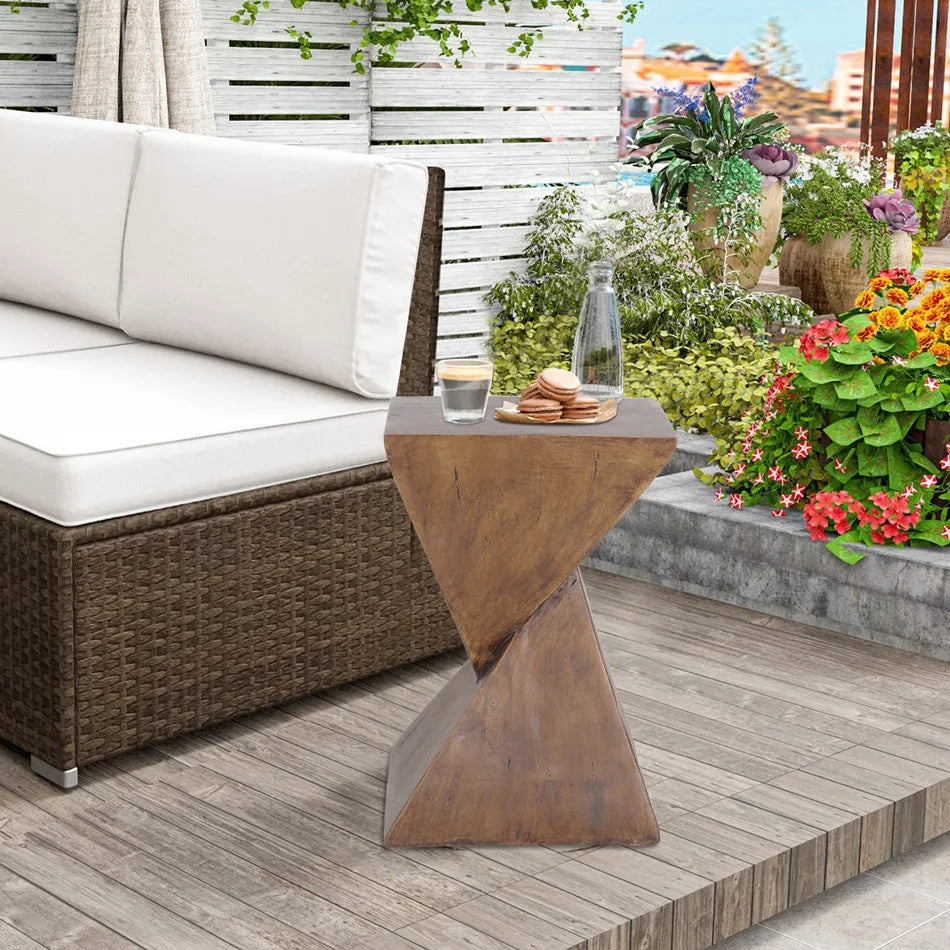 LUVODI Lightweight Concrete Accent Table