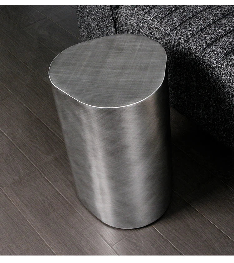 Metal side table