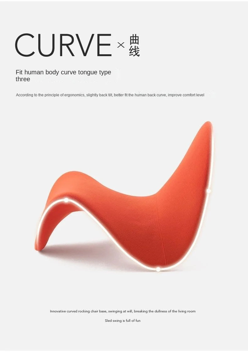 Italian Minimalist Lazy Sofa Chair