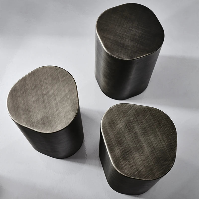 Metal side table