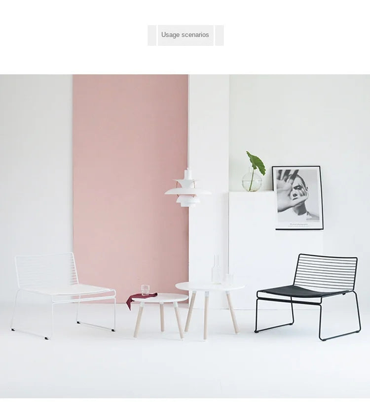 Leisure Chair With Linear Back and Seat