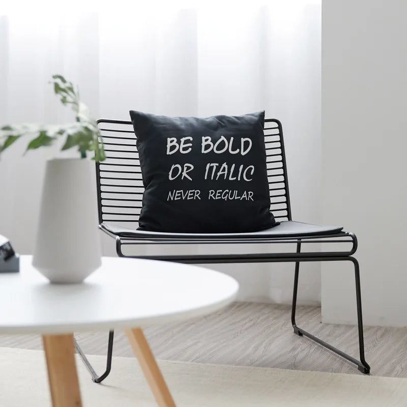 Leisure Chair With Linear Back and Seat