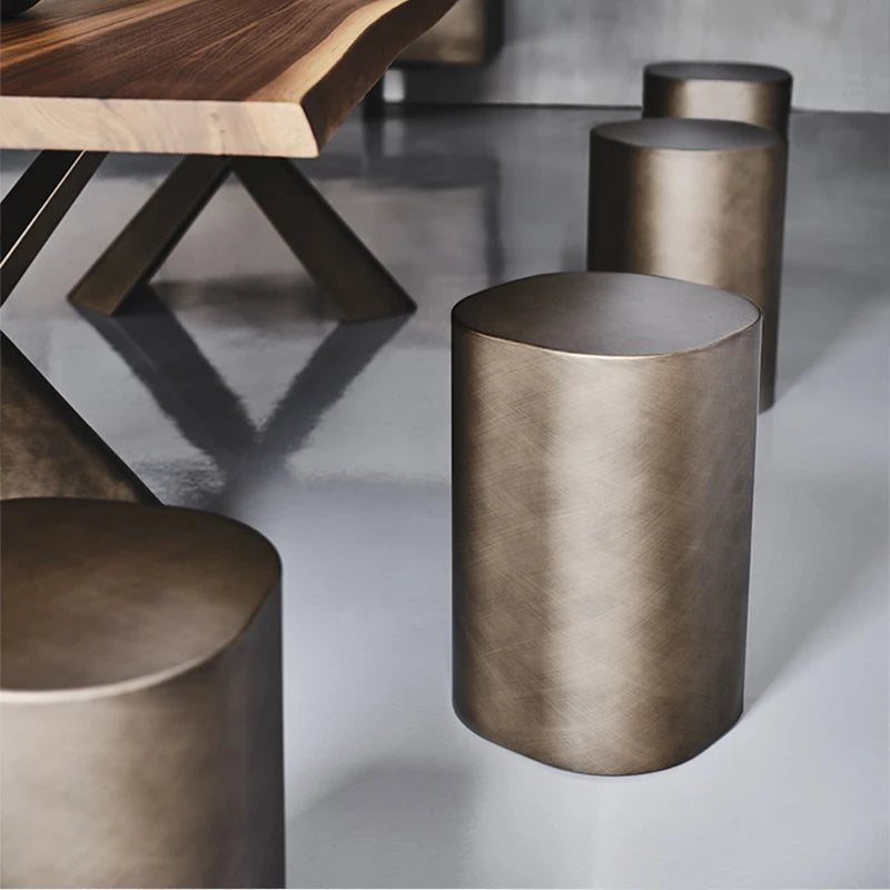 Metal side table