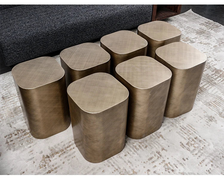 Metal side table