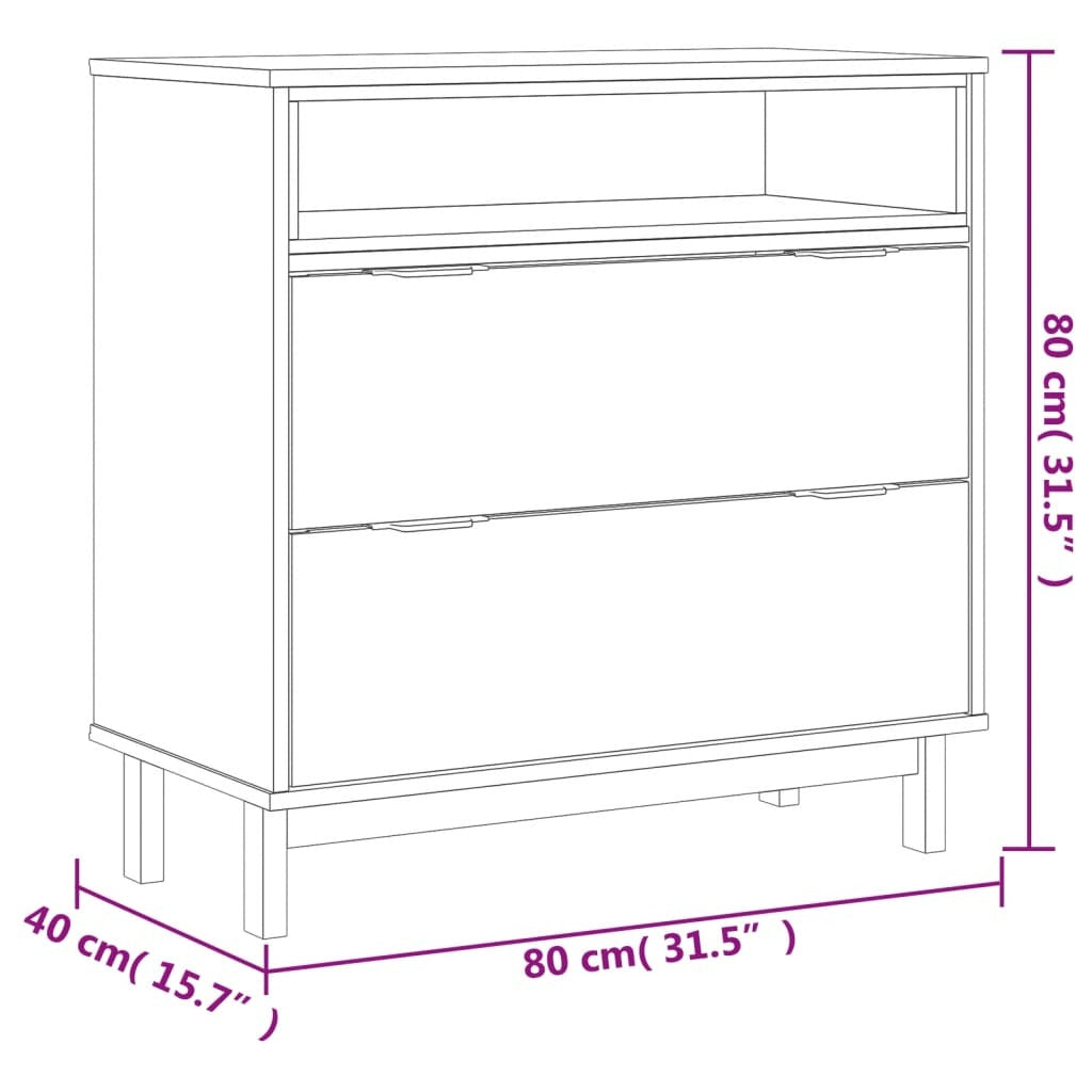 Solid Wood Pine Nightstand