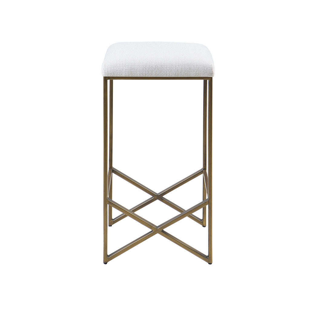 Backless Upholstered Counter Stool