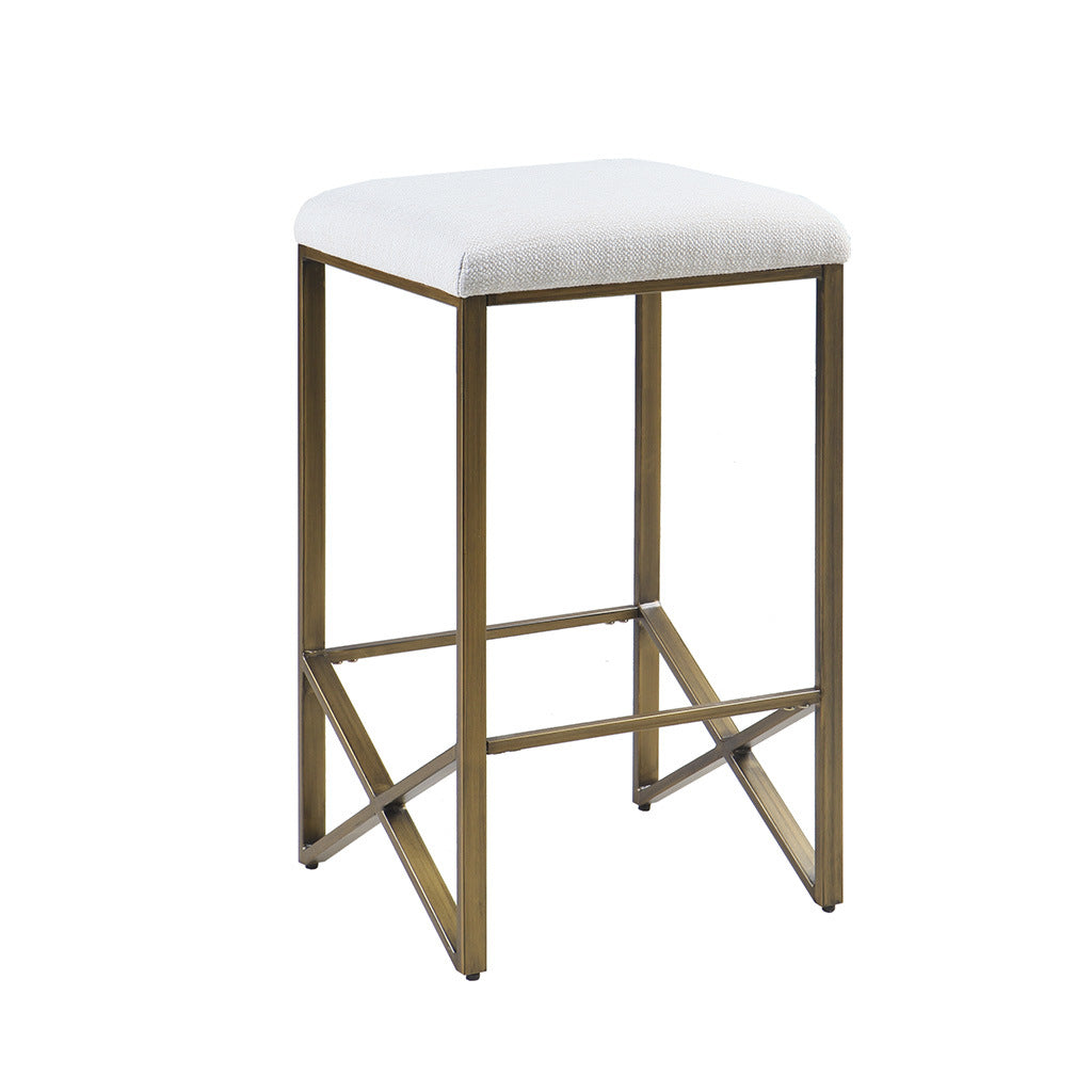 Backless Upholstered Counter Stool