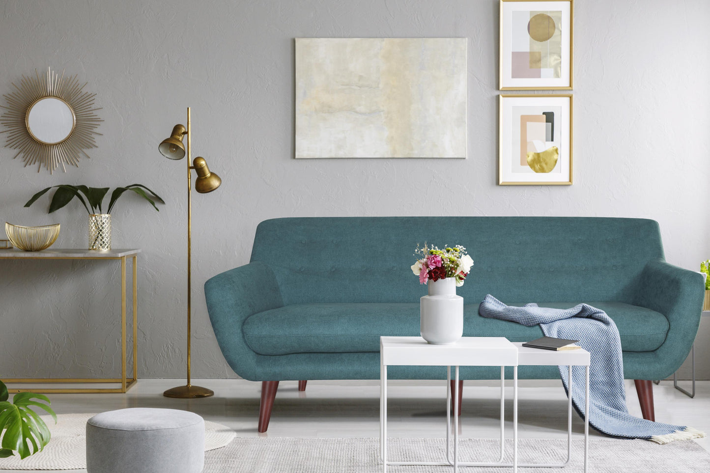 Brenna Sofa - Teal - As Pic