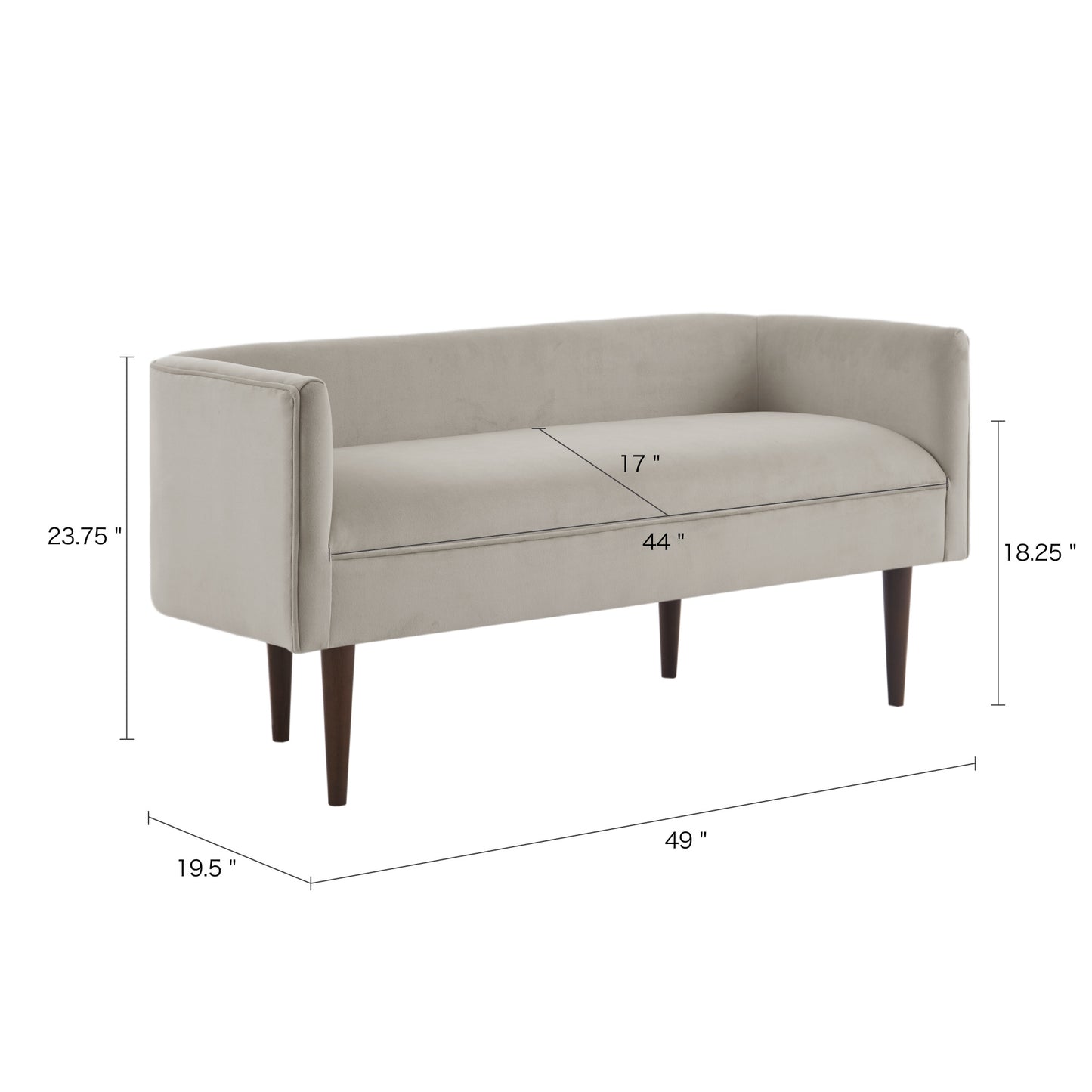 [only Support Drop Shipping Buyer] Farrah Accent Bench - As Pic