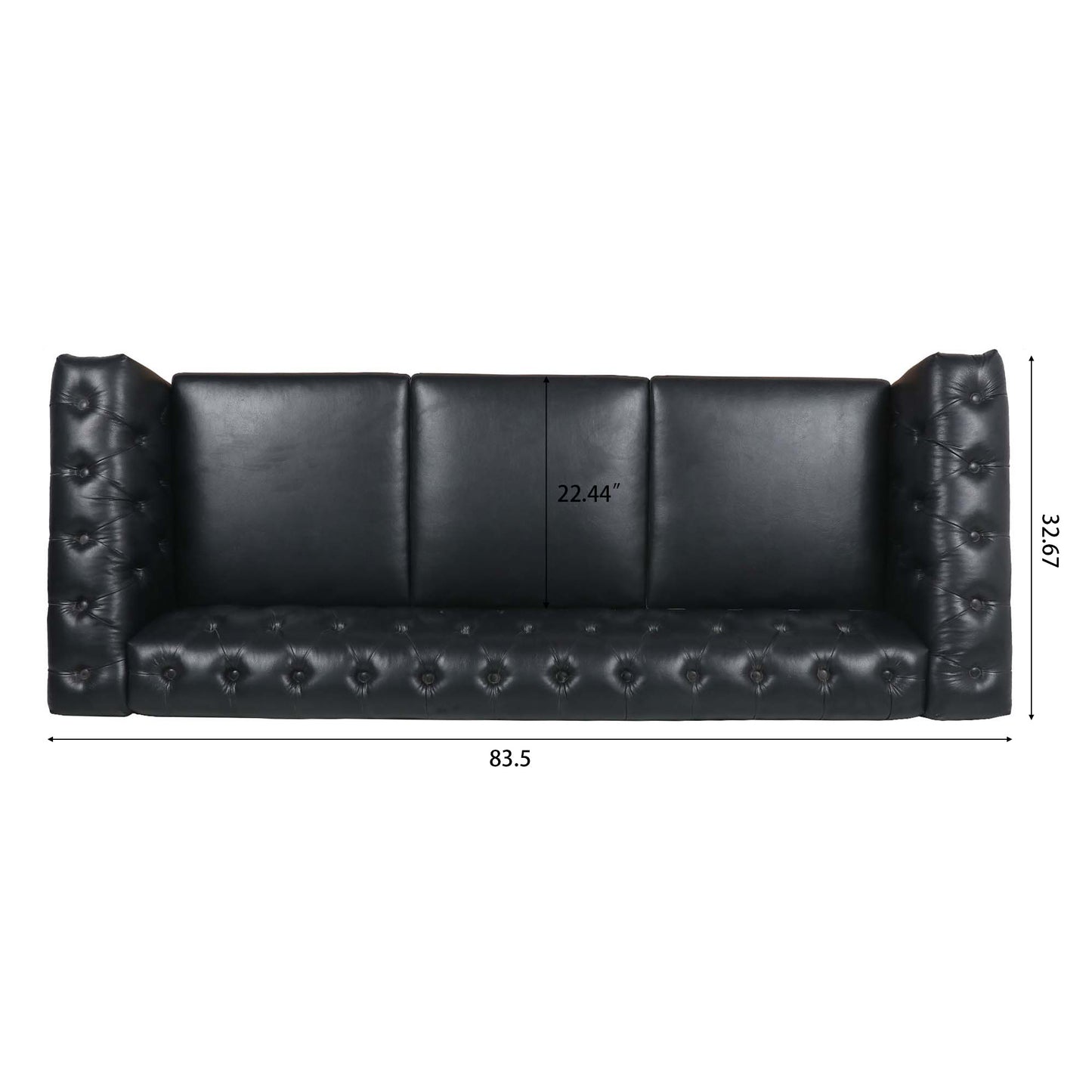 Traditional Square Arm Sofa