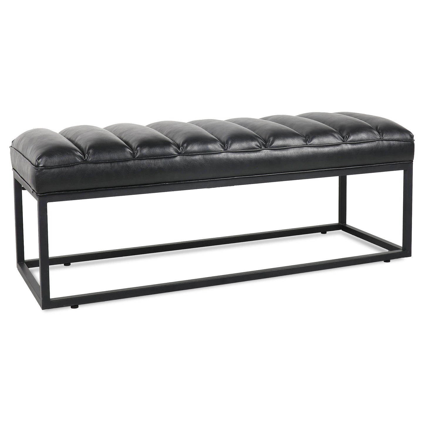 Metal Base Upholstered Bench For Bedroom For Entryway - As Pic