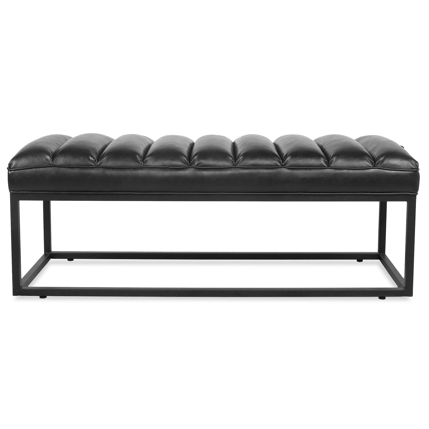 Metal Base Upholstered Bench For Bedroom For Entryway - As Pic