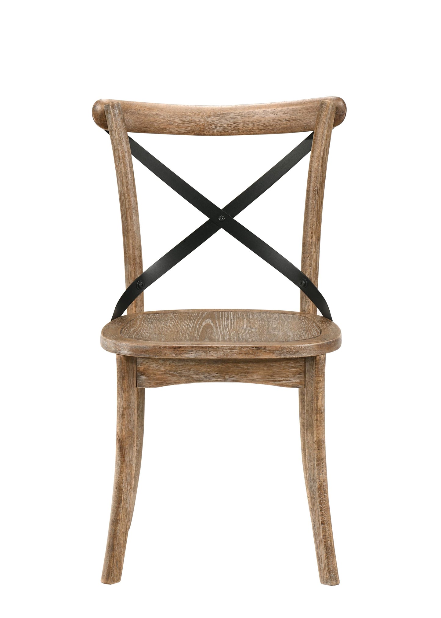 Acme Kendric Side Chair (set-2), Rustic Oak 71777 - As Pic