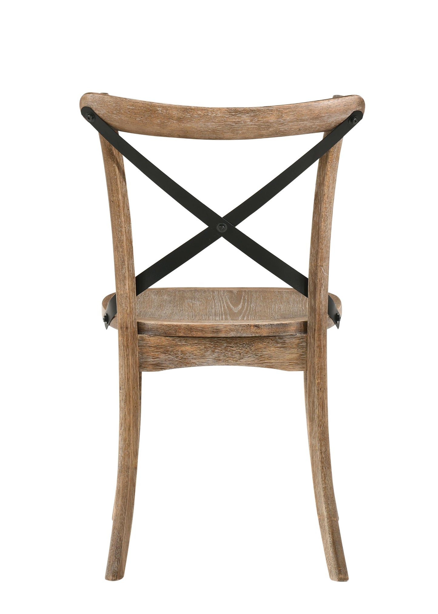 Acme Kendric Side Chair (set-2), Rustic Oak 71777 - As Pic