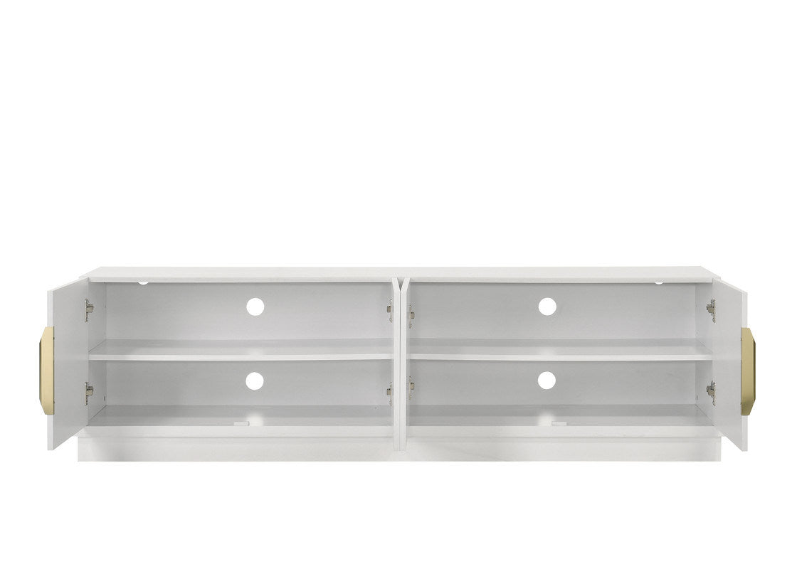 Palmer 70"w White 4-door Tv Stand