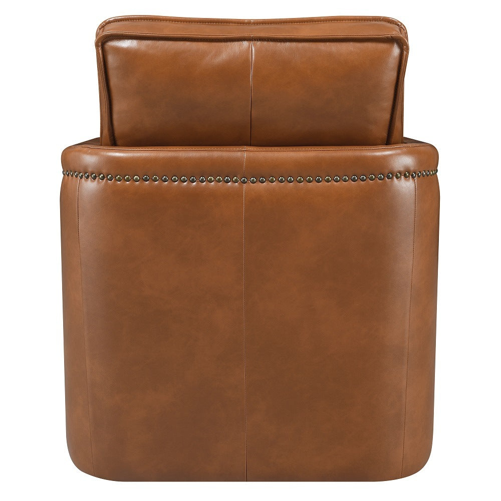 Brown Swivel Accent Chair