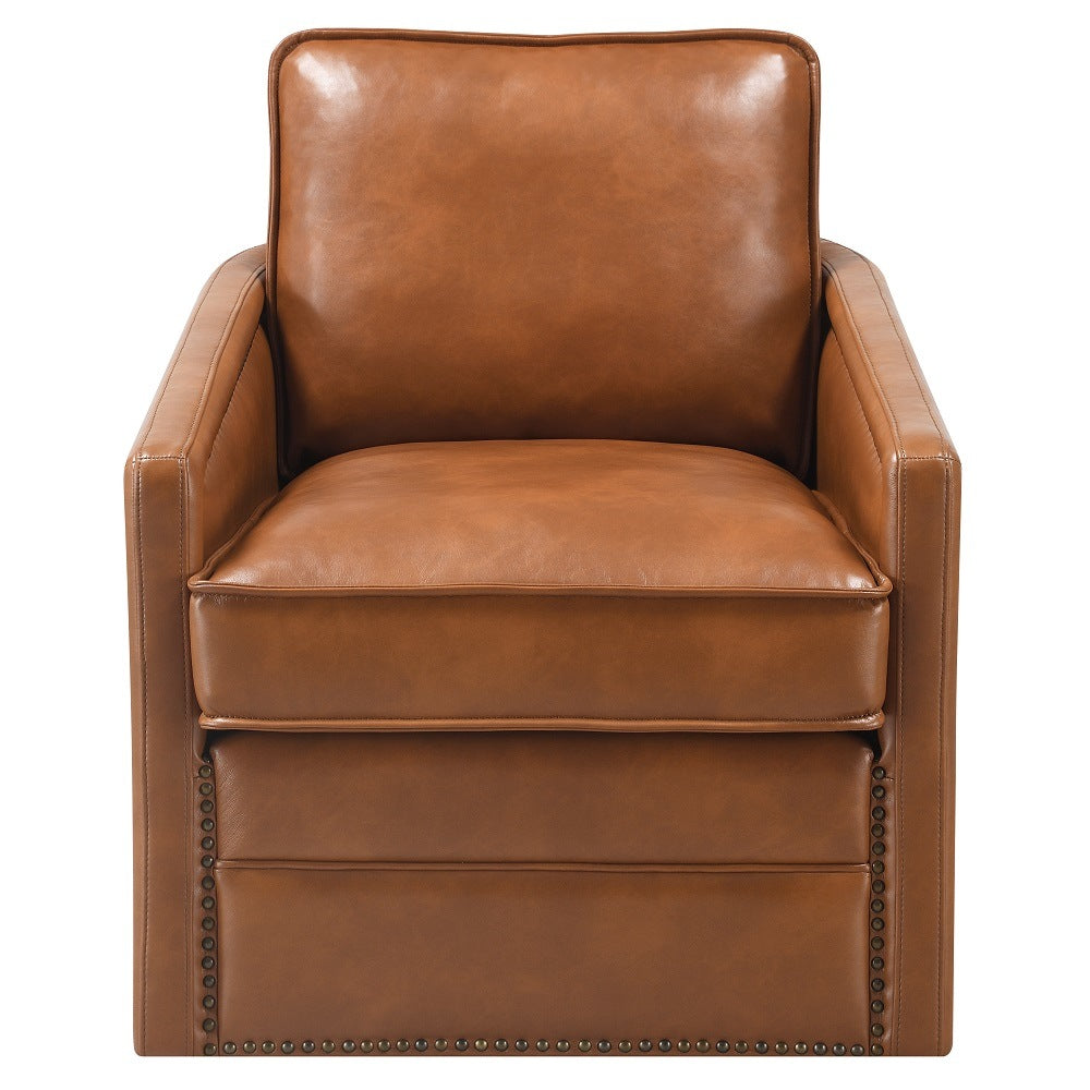 Brown Swivel Accent Chair