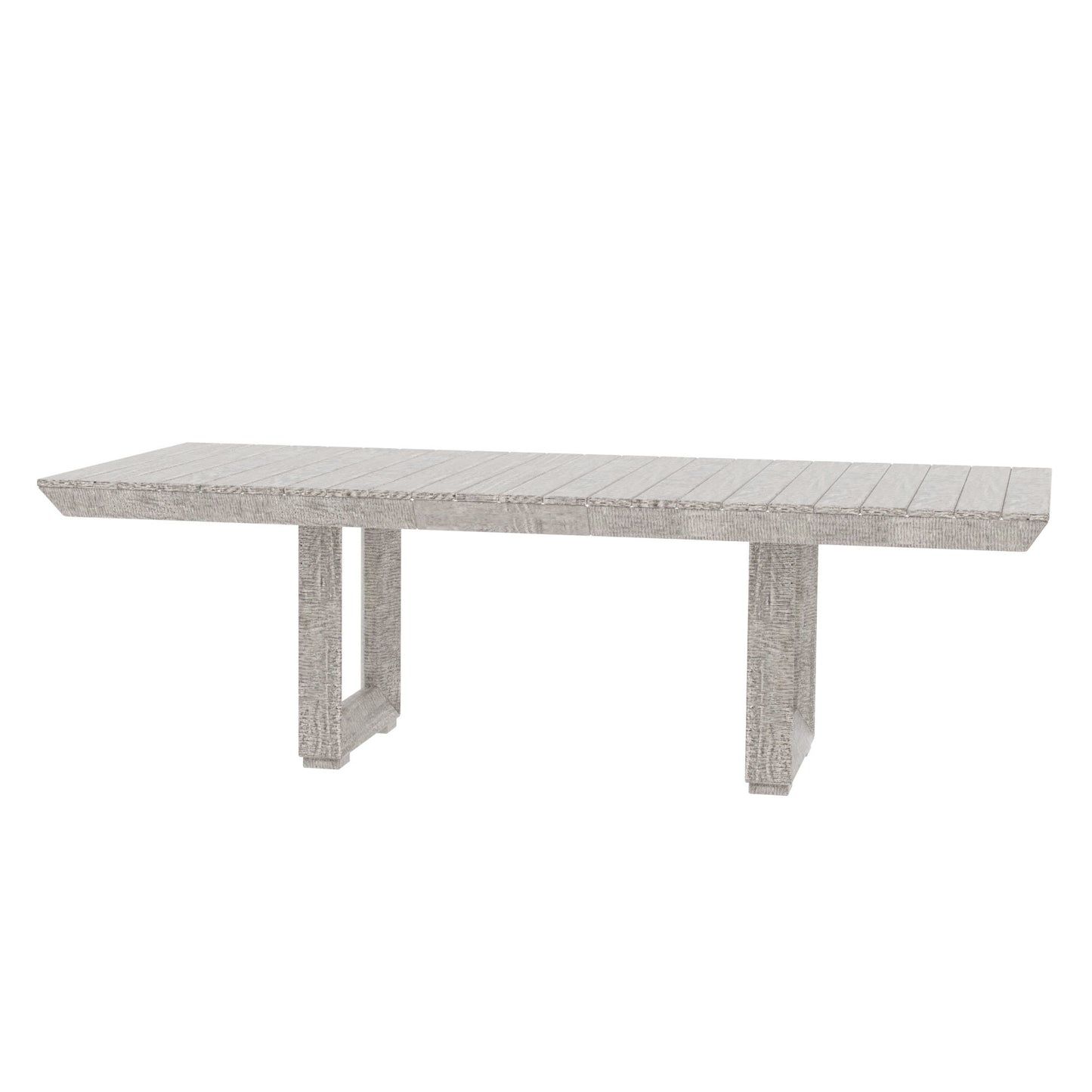 98" Rectangular Dining Table Stretchable Farmhouse Dining Table For Dining Room, Home Office Gray - As Pic