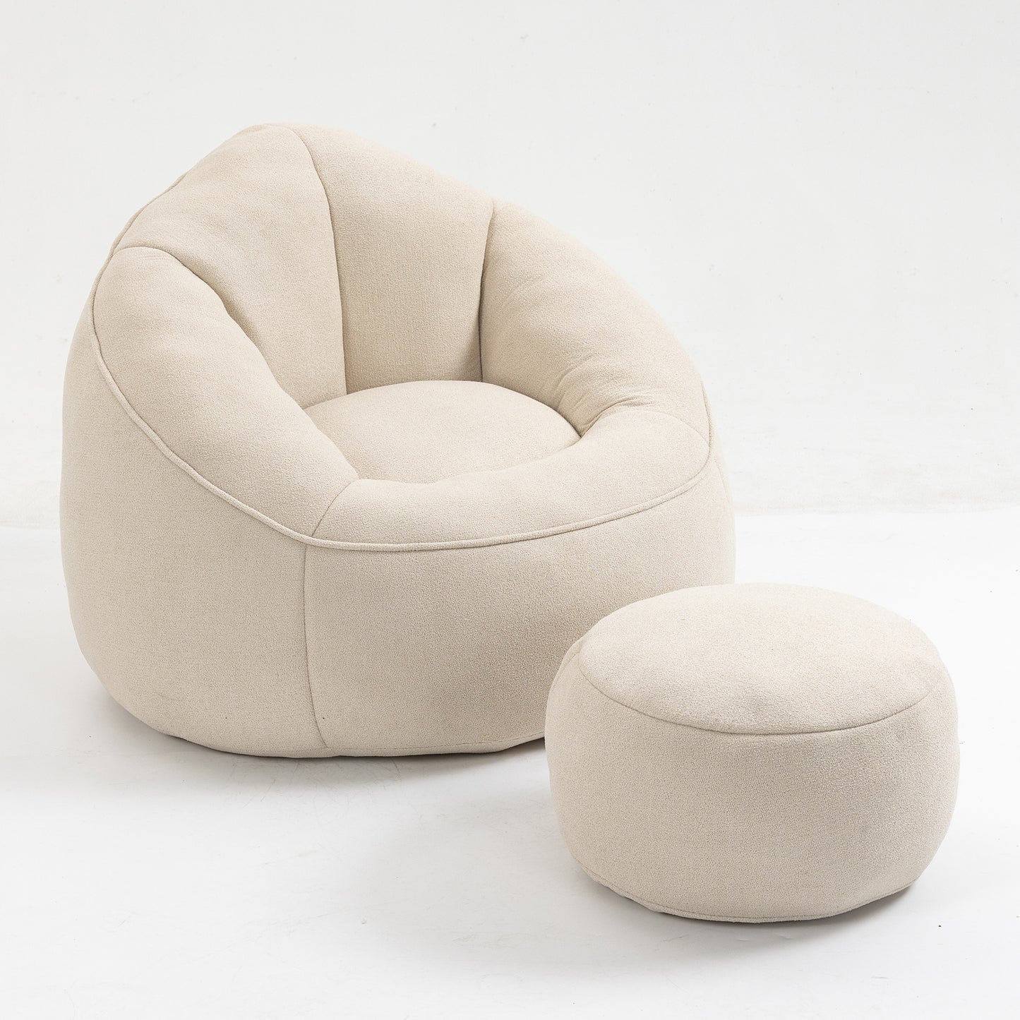 Bean Bag Sofa Chair With Footrest