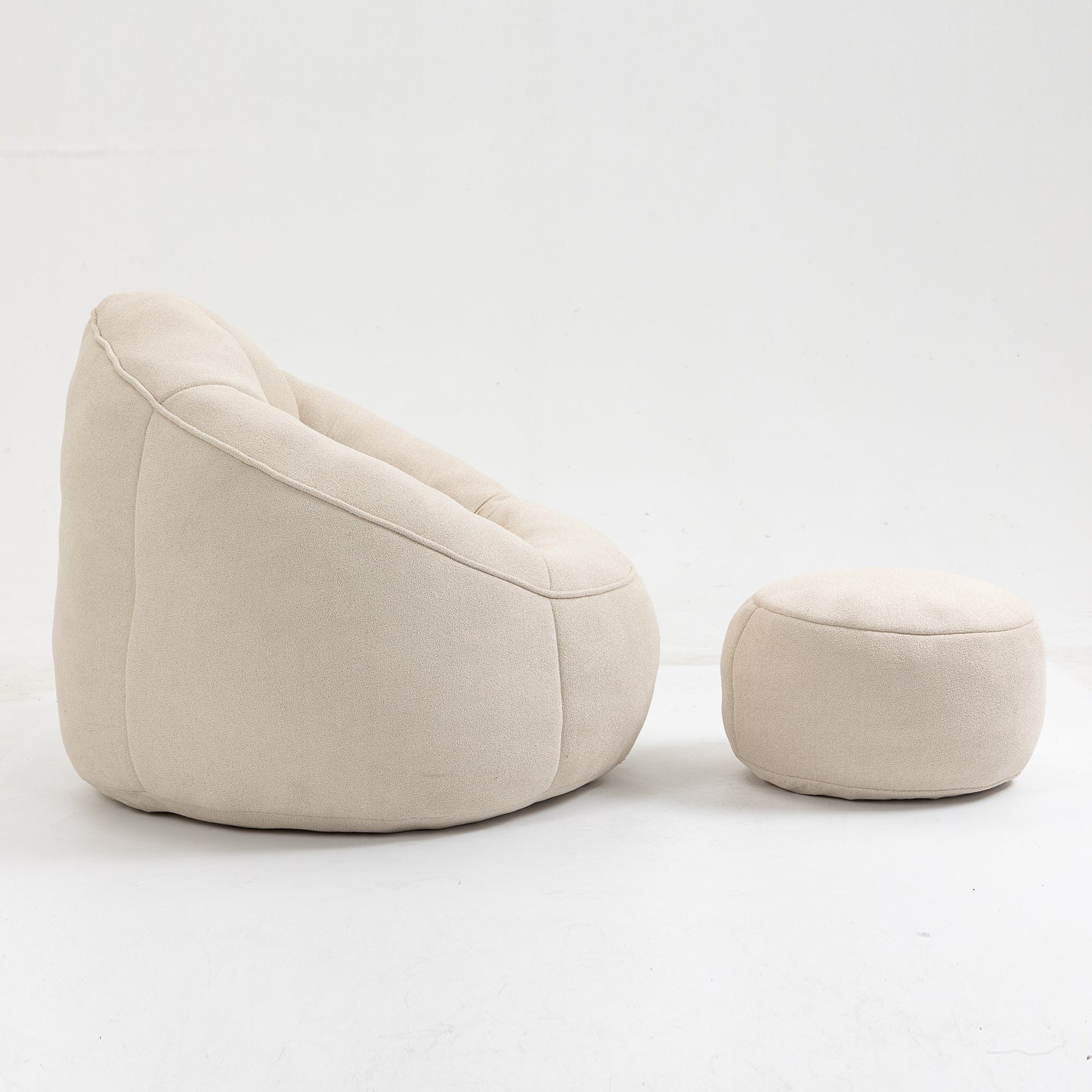 Bean Bag Sofa Chair With Footrest