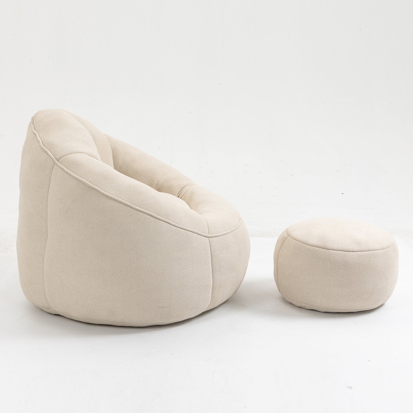 Bean Bag Sofa Chair With Footrest