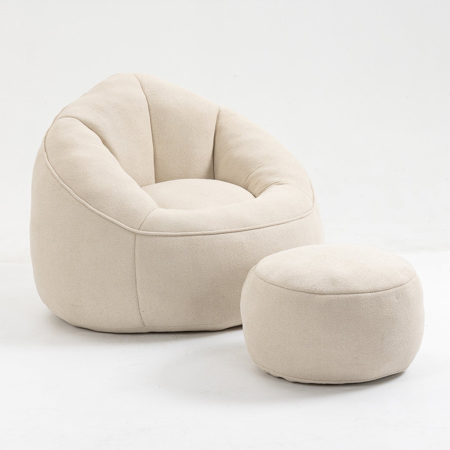 Bean Bag Sofa Chair With Footrest