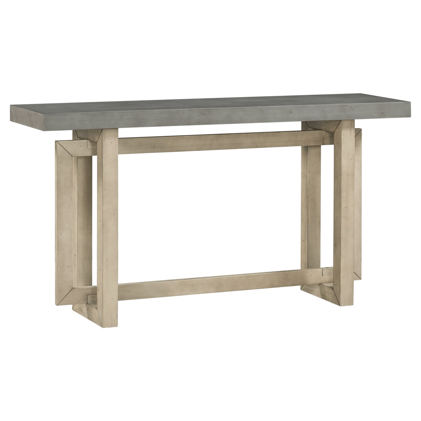 U_style Contemporary Console Table With Wood Top, Extra Long Entryway Table For Entryway, Hallway, Living Room, Foyer, Corridor - As Pic