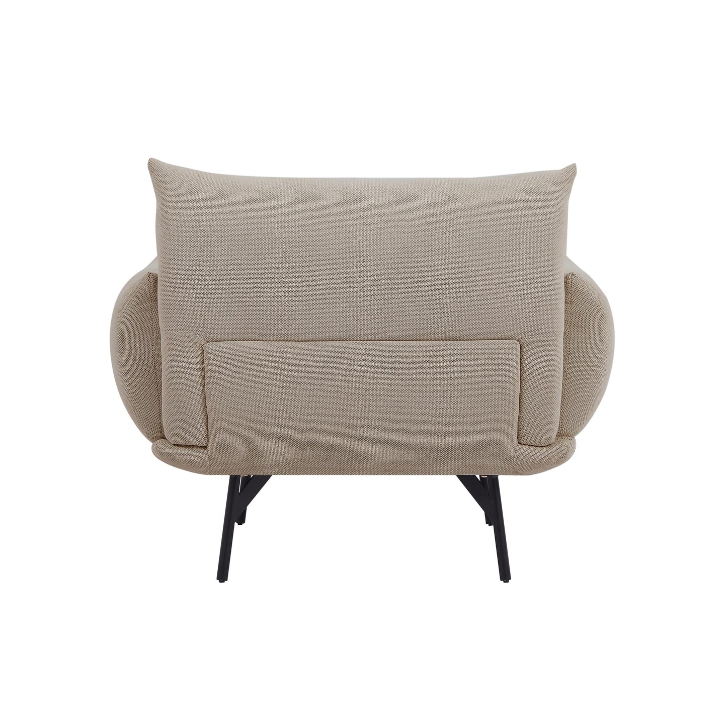 Oversized Living Room Accent Armchair Upholstered-single Sofa Chair, Mid-century Modern Comfy Fabric Armchair With Metal Leg For Bedroom Living Room Apartment - As Pic