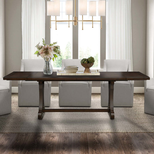 Rectangle Extension Dining Table - As Pic