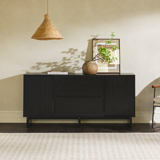 Scandi Sideboard With Beveled Drawers