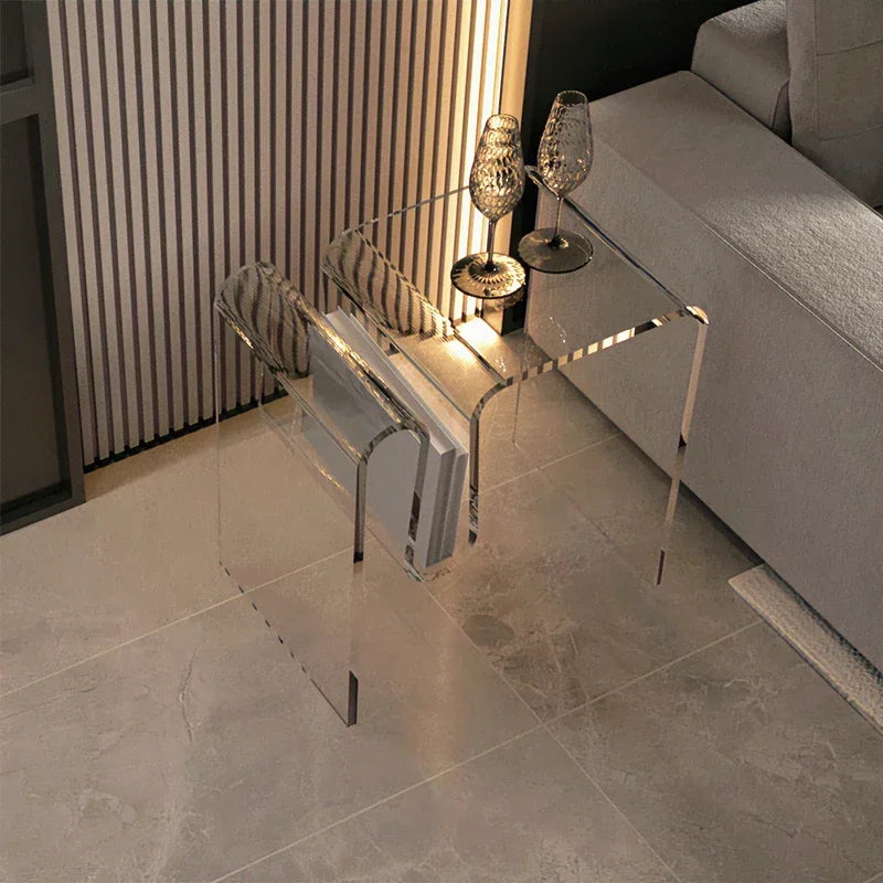 Transparent Acrylic Sofa Side Table