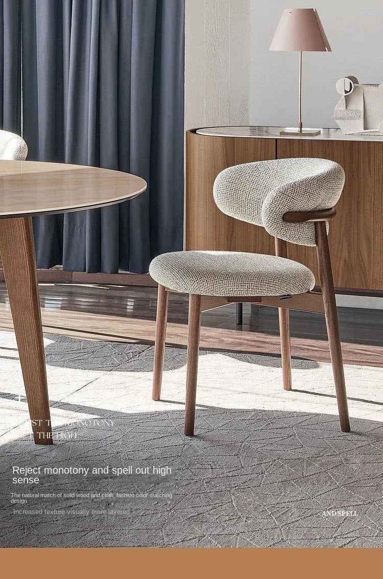 Modern Nordic Solid Wood Dining Chair