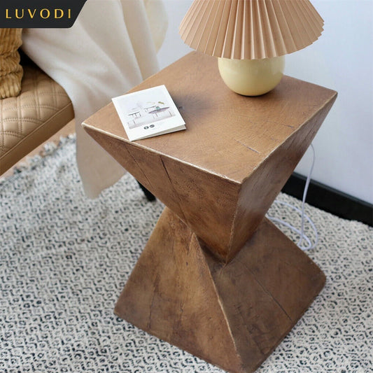 LUVODI Lightweight Concrete Accent Table