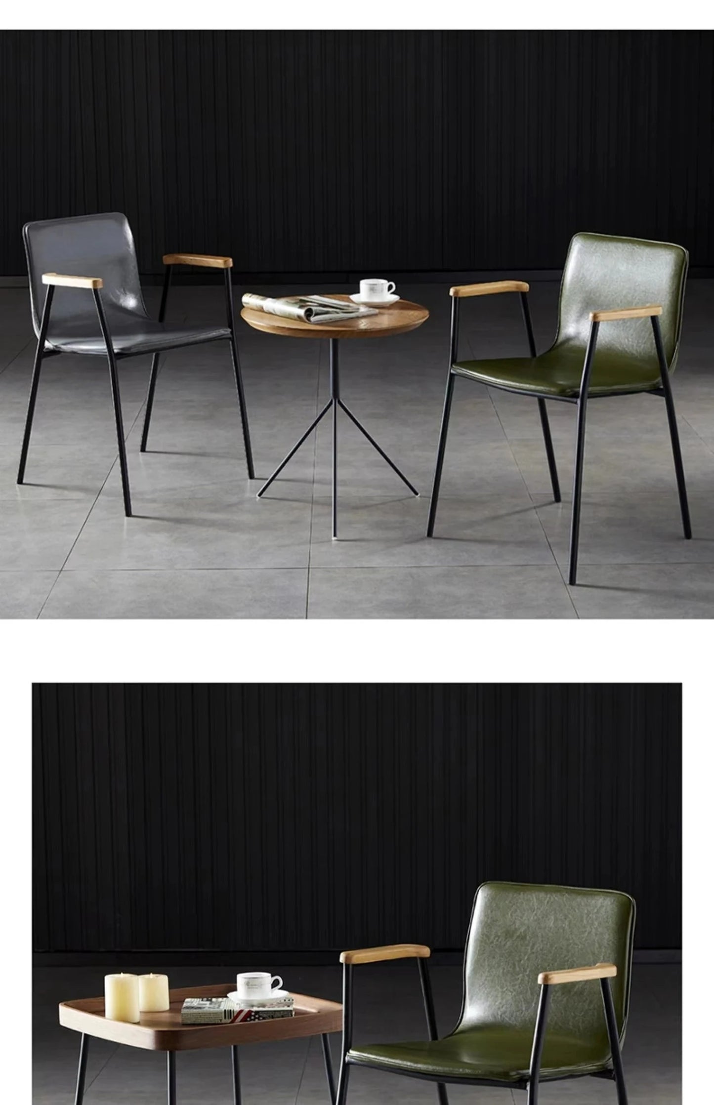 Retro Metal Banquet Dining Chair