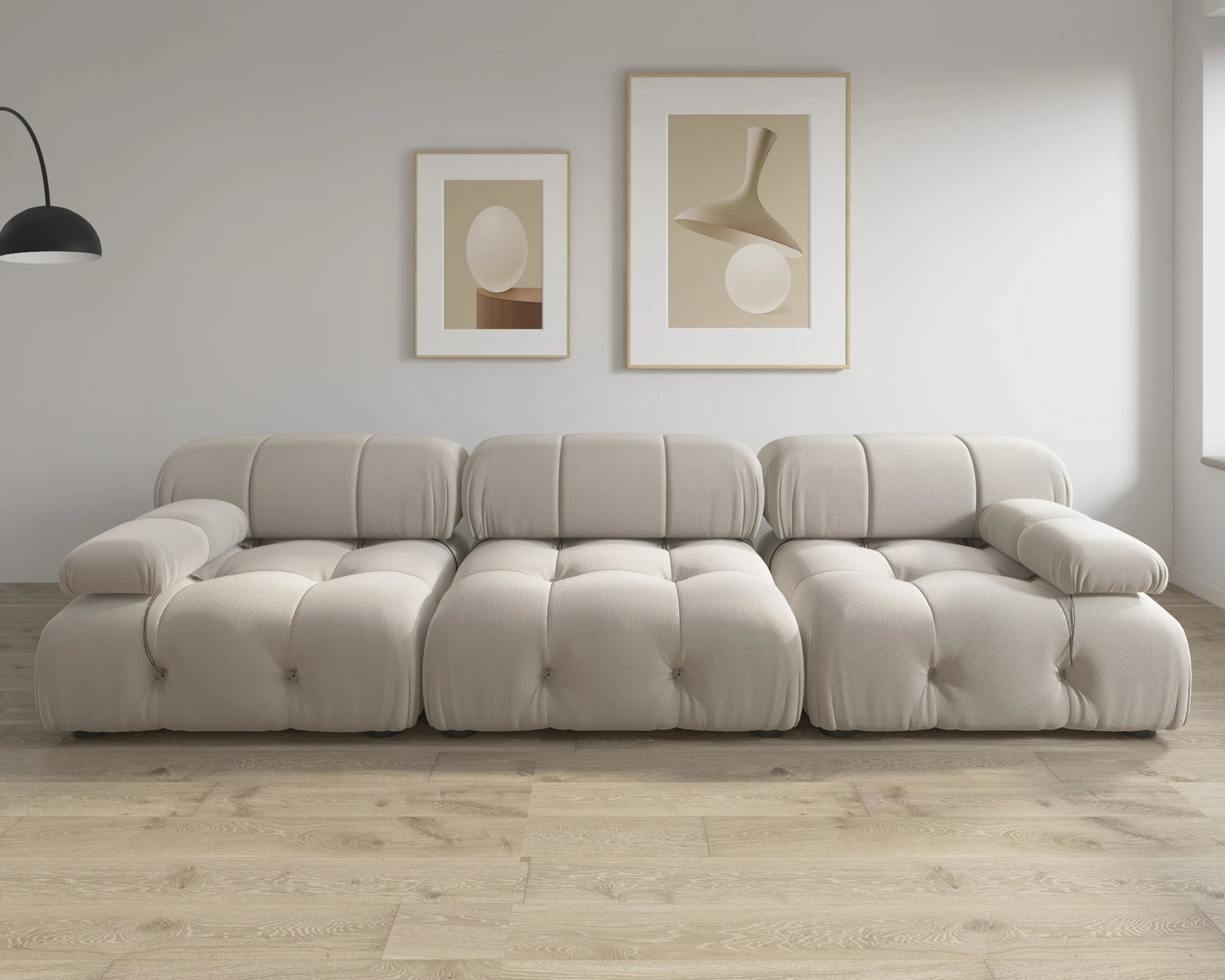 Modular Velvet Sectional Sofa