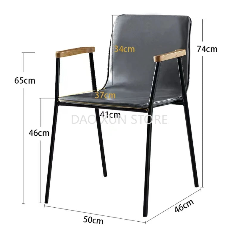 Retro Metal Banquet Dining Chair