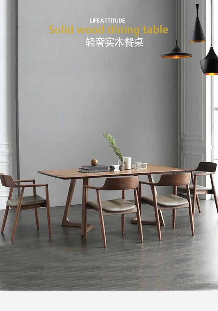 Italy Stands Dining Table Wooden Luxury Design Modern Dining Table Living Waterproof Nordic Mesa De Comedor Kitchen Furniture